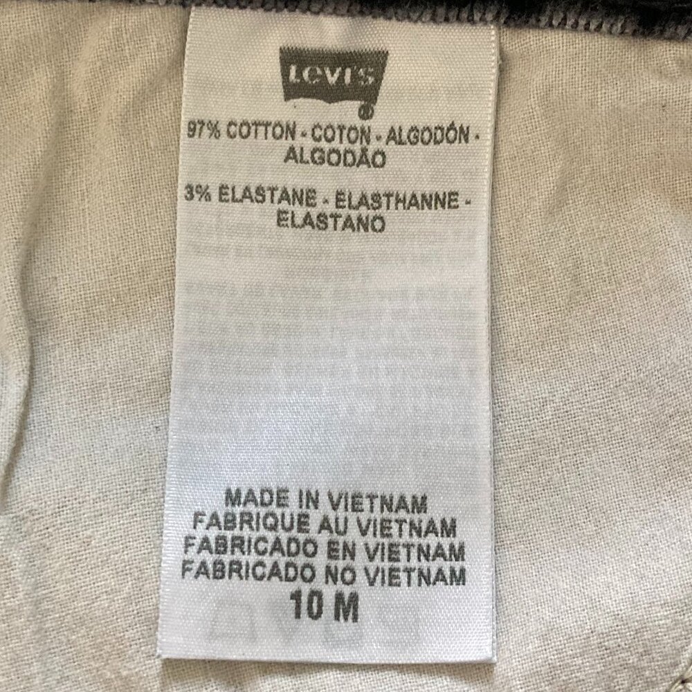 Levi's 526 Slender Boot Corduroy Jeans - Gray Size 10 EUC - Picture 7 of 7